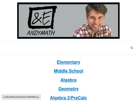 'andymath.com' screenshot
