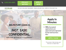 'bigpictureloans.com' screenshot