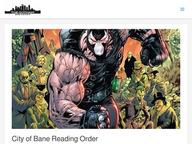 'thegothamarchives.com' screenshot