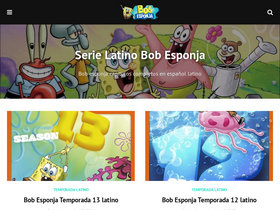 'serielatinobobesponja.com' screenshot