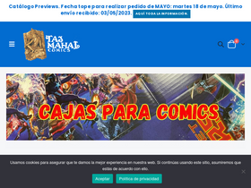'tajmahalcomics.com' screenshot