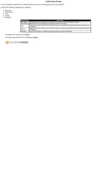 grabyahoogroup.sourceforge.net