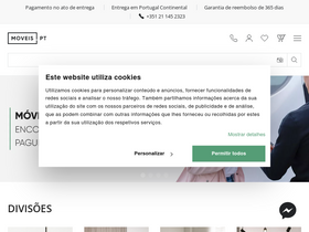 'moveis.pt' screenshot