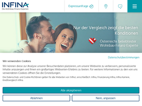 'infina.at' screenshot