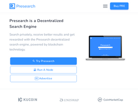 'presearch.io' screenshot