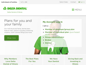 'deltadentalil.com' screenshot