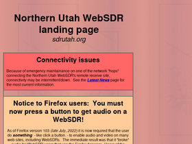 'sdrutah.org' screenshot