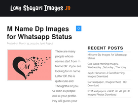 'loveshayariimages.in' screenshot