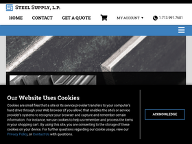 'steelsupplylp.com' screenshot