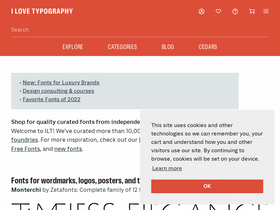 'ilovetypography.com' screenshot