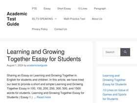 'academictestguide.com' screenshot