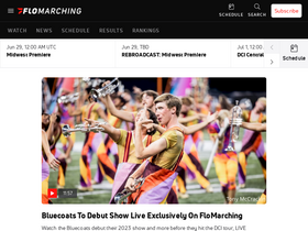 'flomarching.com' screenshot