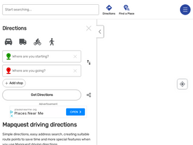 'mapdrivingdirections.io' screenshot