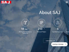 'saj-electric.com' screenshot