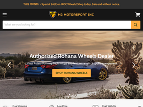 m2motorsportinc.com homepage screenshot