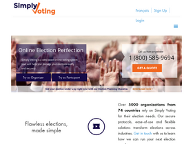 'simplyvoting.com' screenshot