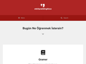 'etkilipratikingilizce.com' screenshot