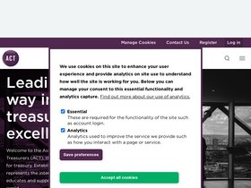 'treasurers.org' screenshot
