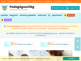 'pedagogusvilag.hu' screenshot