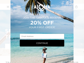 'aloha-collection.com' screenshot