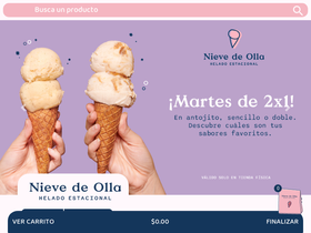 nievedeolla.com homepage screenshot