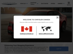'chrysler.ca' screenshot