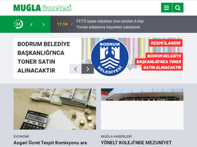 'muglagazetesi.com.tr' screenshot