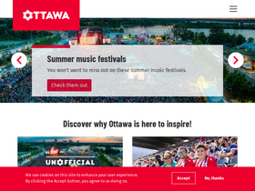 'ottawatourism.ca' screenshot