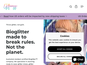 glitterazzi.me homepage screenshot