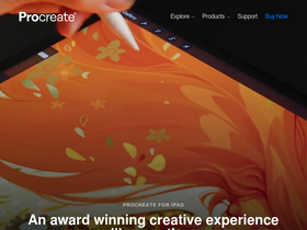 'procreate.com' screenshot