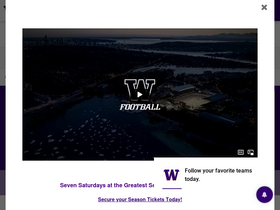'gohuskies.com' screenshot