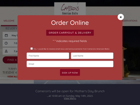 cameronsamericanbistro.com