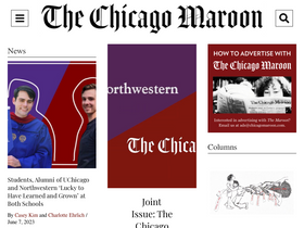 'chicagomaroon.com' screenshot