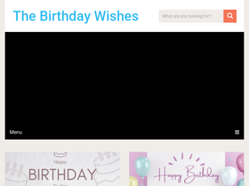 'thebirthdaywishes.com' screenshot