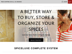 spiceluxe.com homepage screenshot