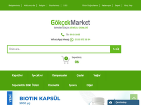'gokcekmarket.com' screenshot