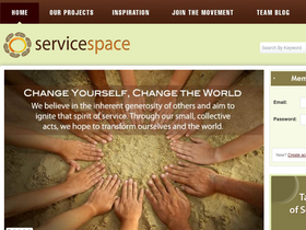 'servicespace.org' screenshot
