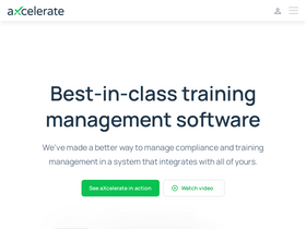 'axcelerate.com' screenshot