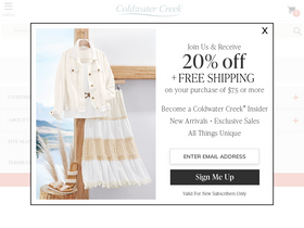 'coldwatercreek.com' screenshot