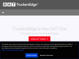 'truckersedge.net' screenshot