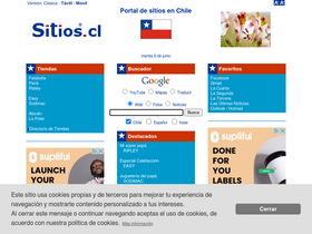 'sitios.cl' screenshot