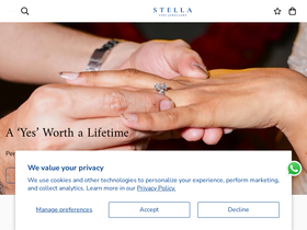 Stella Fine Jewellery homepage screenshot