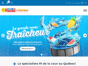 'clubpiscine.ca' screenshot