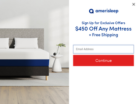 'amerisleep.com' screenshot