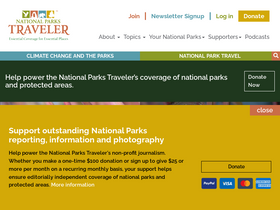 'nationalparkstraveler.org' screenshot