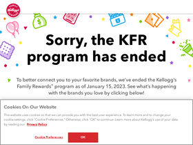 'kelloggsfamilyrewards.com' screenshot
