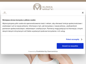 'klinikamiracki.pl' screenshot