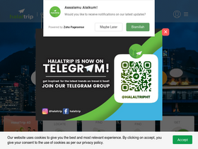 'halaltrip.com' screenshot