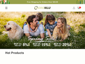 Gronlu homepage screenshot