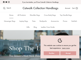 Catwalk Collection Handbags homepage screenshot
